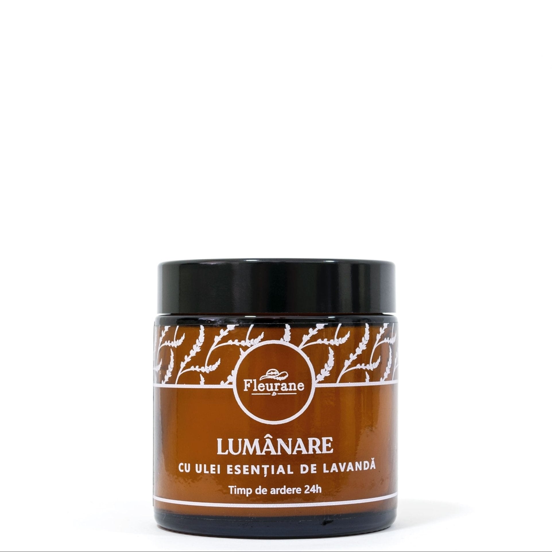 Lumanare parfumata cu ulei esential de lavanda - Fleurane.ro