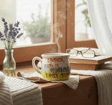 Set Cadou Cana din Portelan "Lavandă, pentru că psihologul e prea scump..." - Fleurane.ro