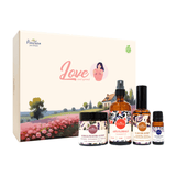 Set Cadou Love - Cosmetice Naturale cu Lavanda, Trandafir si Ciocolata - Fleurane.ro