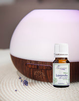 Difuzor aromaterapie ultrasunete + Ulei de lavanda Fleurane Cadou