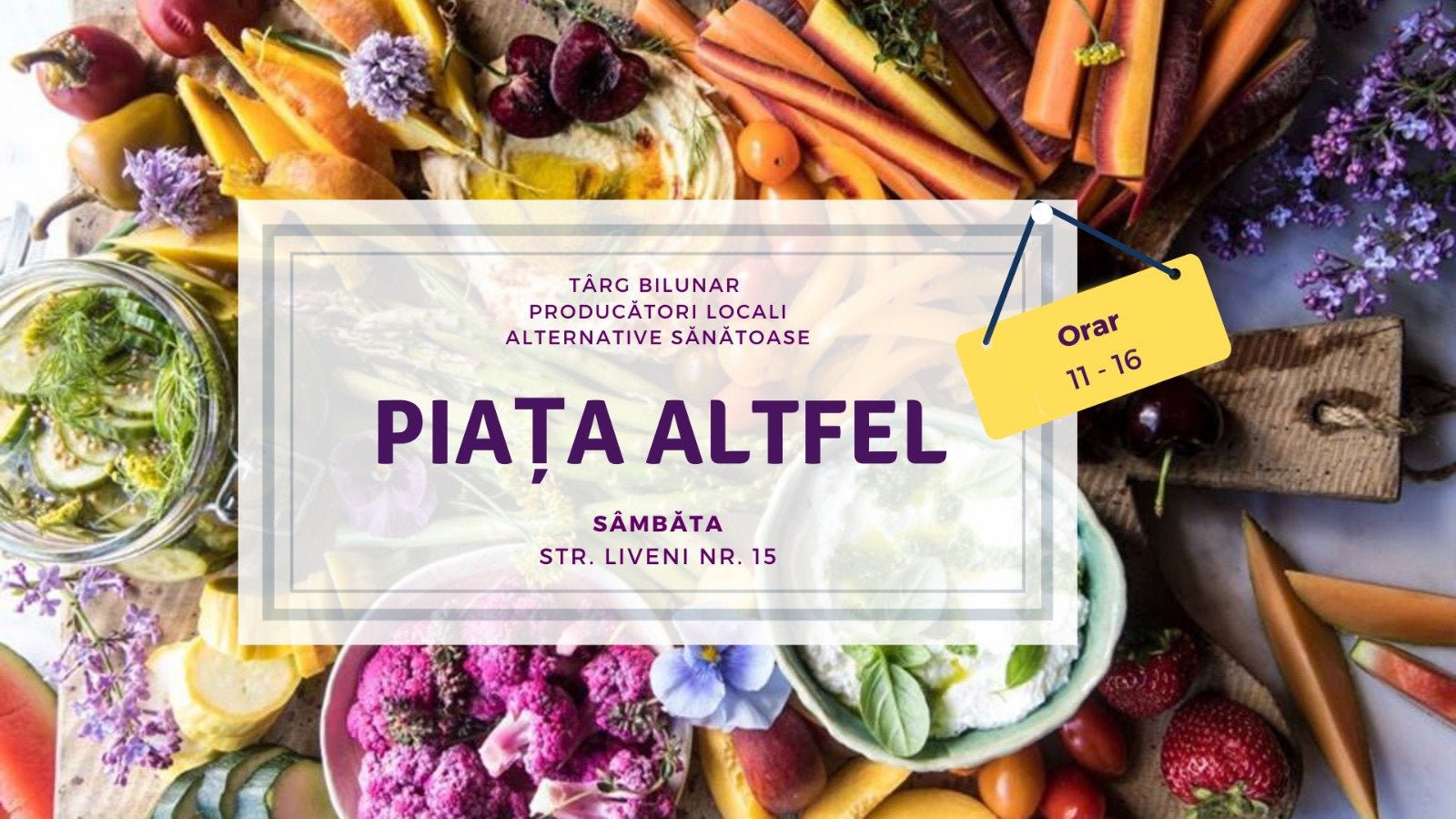 Produse naturale romanesti la Piata Altfel - Bucuresti - Fleurane.ro