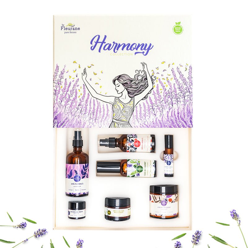 Set Cadou Harmony – Cosmetice cu Lavandă și Trandafir - Fleurane.ro