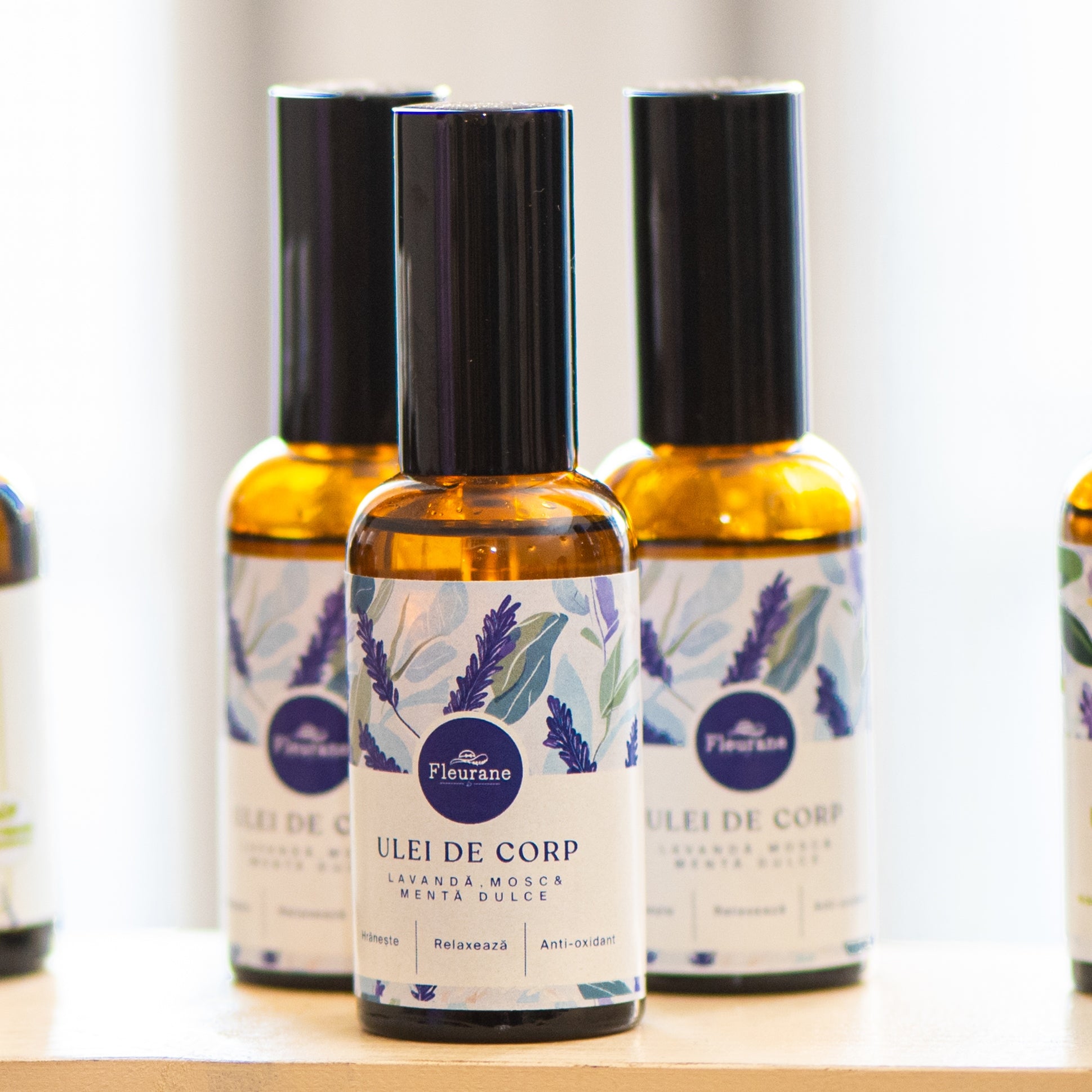 Ulei de corp cu Lavanda, Mosc si Menta Dulce - Fleurane.ro
