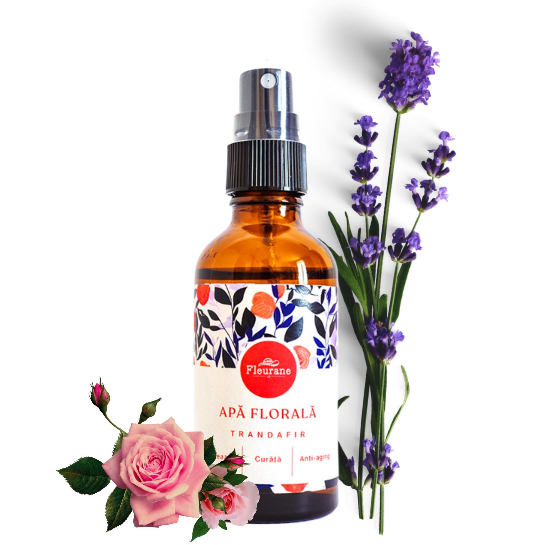 Apa florala de trandafir 100% naturala si pura Fleurane - Fleurane.ro