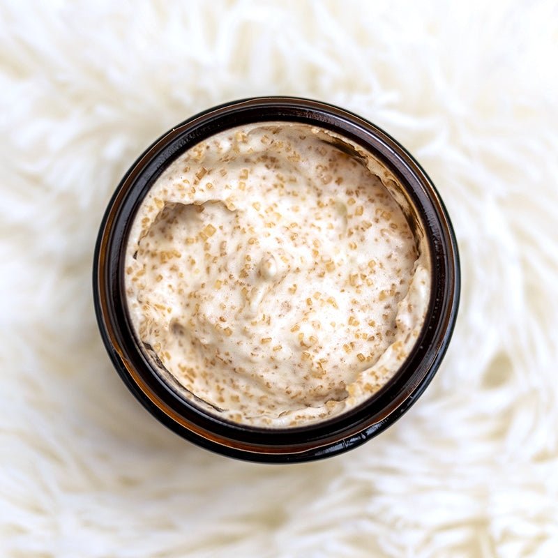 Scrub de Corp cu Lavanda & Ciocolata Belgiana – Exfoliere Delicata - Fleurane.ro