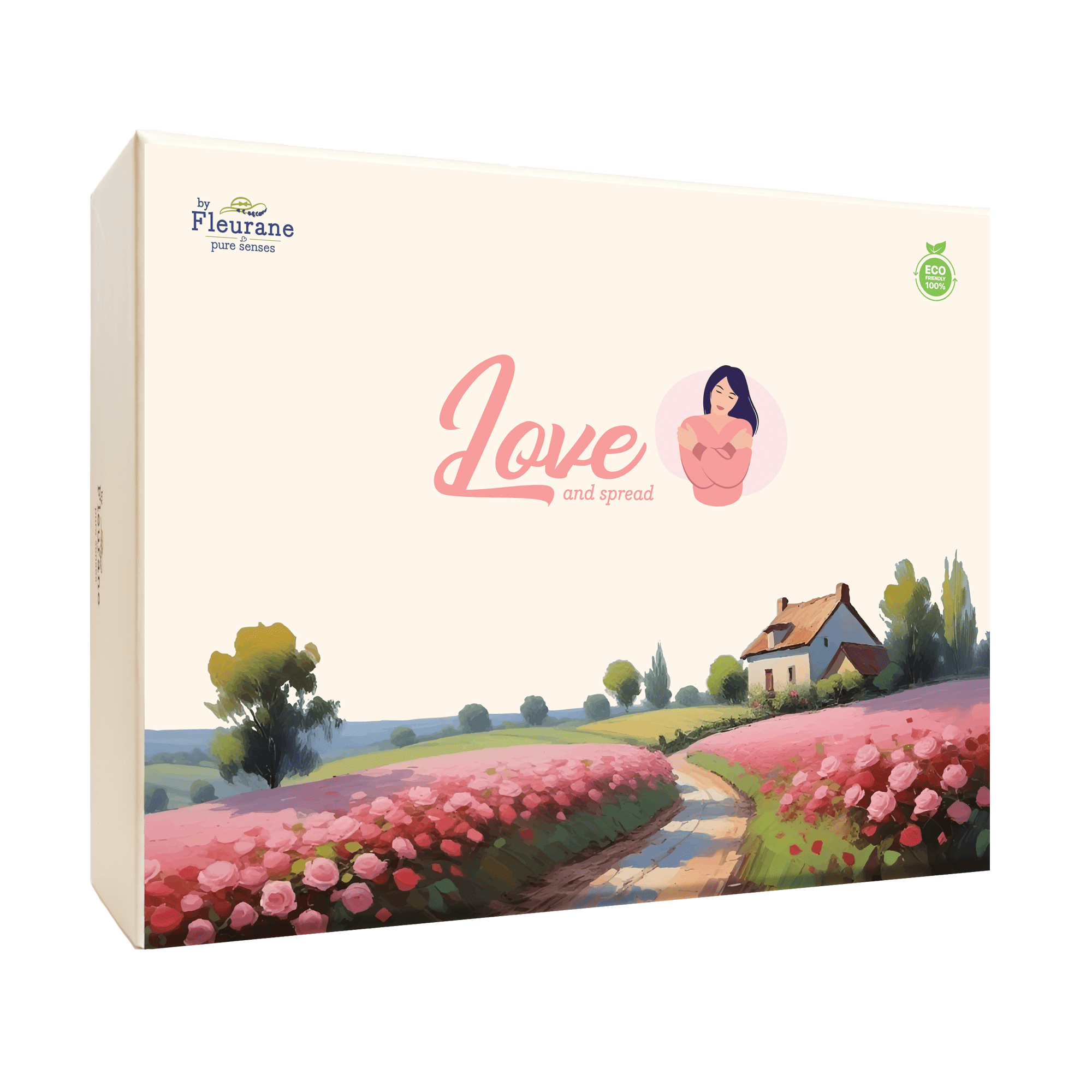 Set Cadou Love - Cosmetice Naturale cu Lavanda, Trandafir si Ciocolata - Fleurane.ro