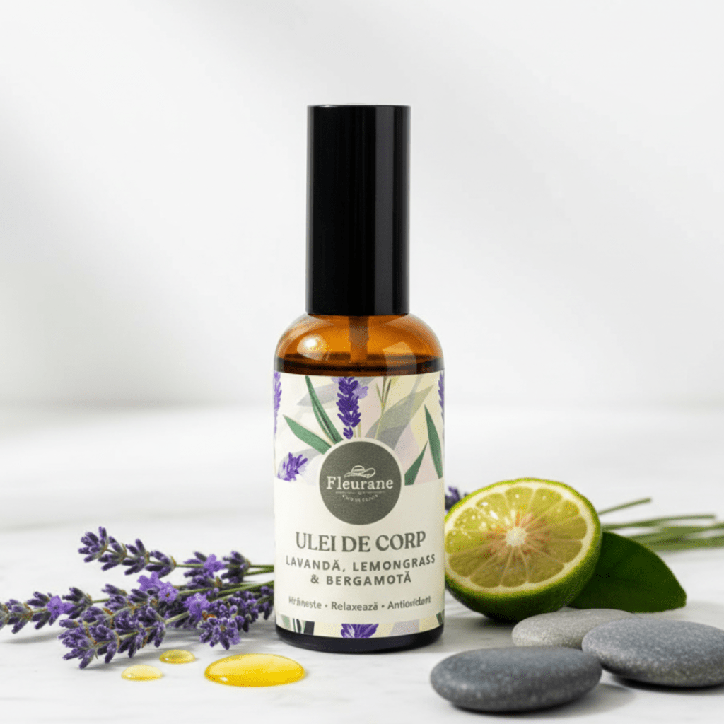 Ulei de Corp cu Lavanda, Lemongrass si Bergamota - Fleurane.ro